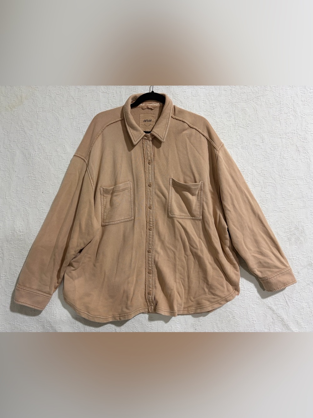 Aerie LumberJane Fleece Shirt Toasty Womens XL Oversized